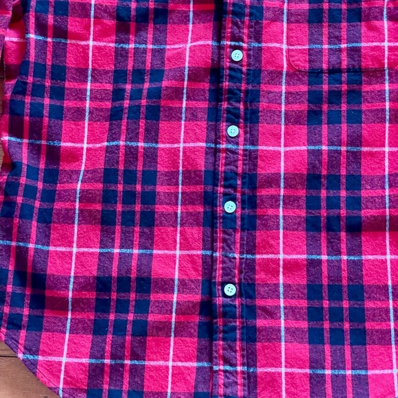 Men’s Polo Jeans Co Ralph Lauren Red and Black Plaid Flannel Shirt Size M - Picture 9 of 11